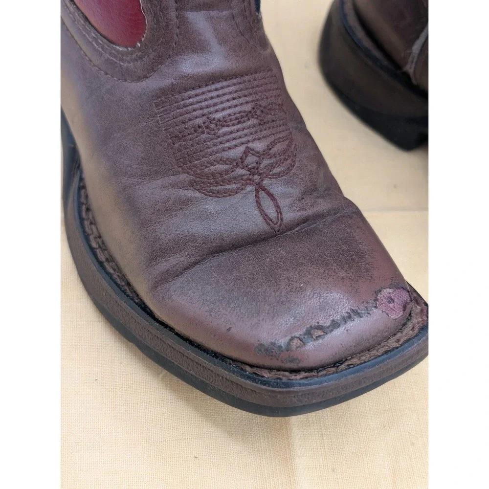 Durango Lil Rebel Kids Western Cowboy Boots BT245 Flag Patriotic Size 13 M US